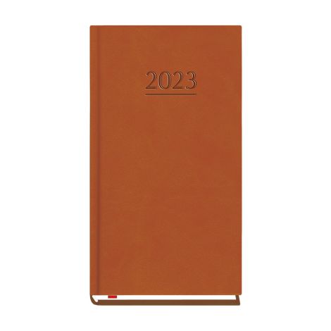 2024 Kalendarz MiP Kieszonkowy Brązowy ciemny